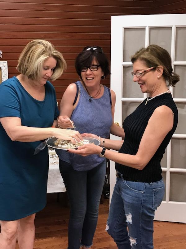 our customers enjoying a fun jewelry trunk show.