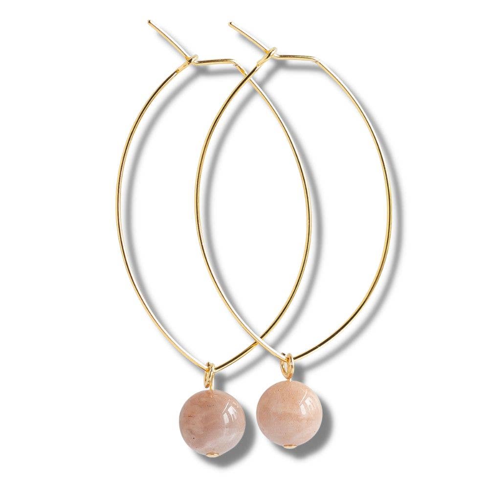 Gemstone Drop Earring ( Back in Stock)!