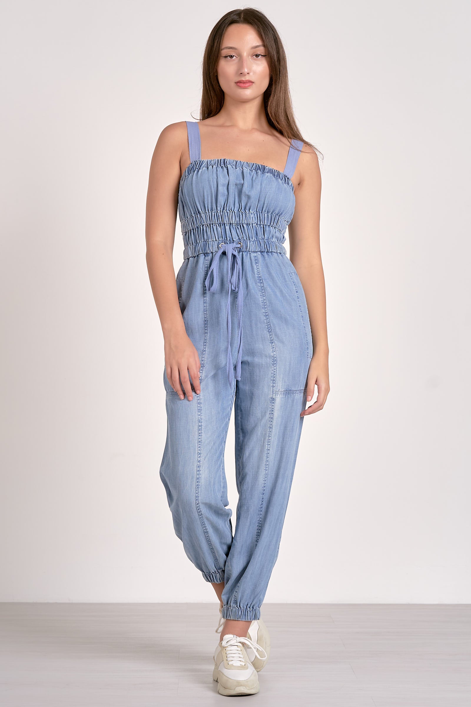 Denim Tank Jumpsuit