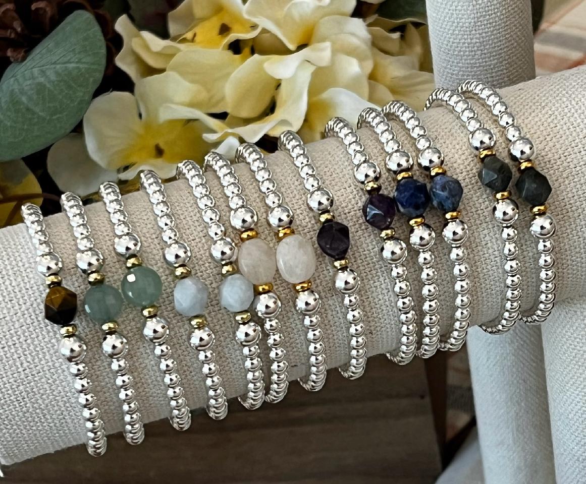 Gemstone Stretch Bracelet
