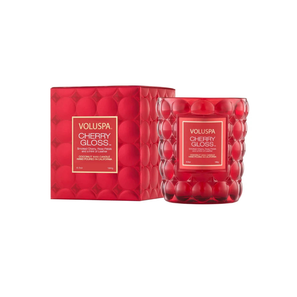 Cherry Gloss Classic glass candle.