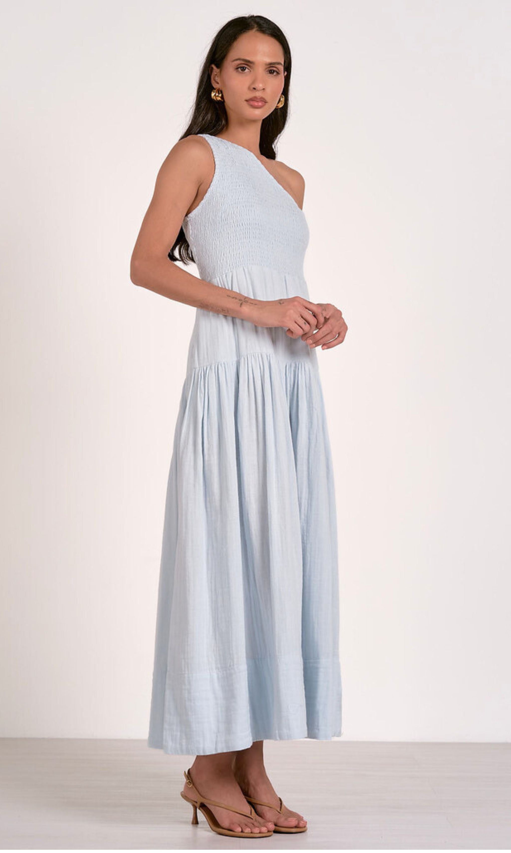 One Shoulder Maxi Dress