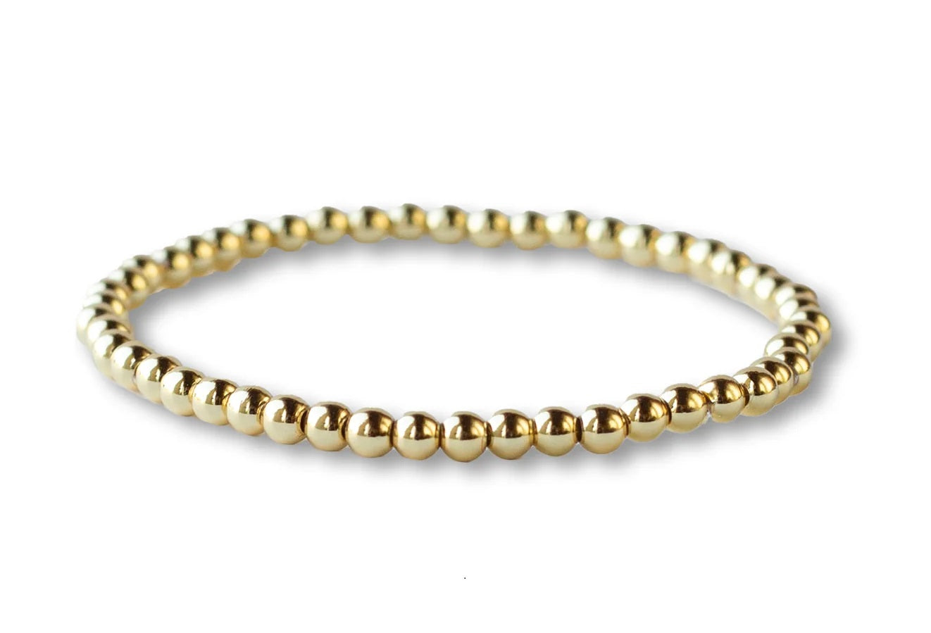 Gold Beaded Stack Bracelet