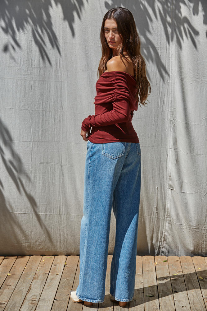 The Foldover Boat Neck Top Pre-Order (Avail Early Aug 2026)